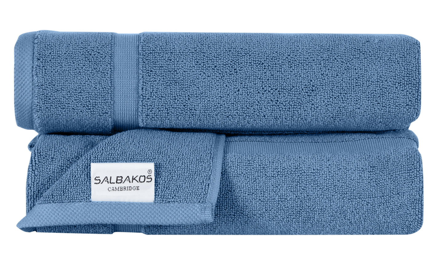Cambridge Turkish Cotton Bath Mats – 2-Piece Spa-Quality Rug Set, 900 GSM (20"x34")