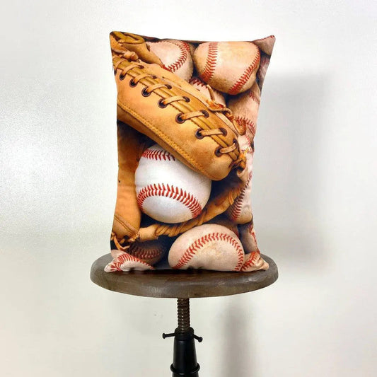 Baseball Glove Throw Pillow