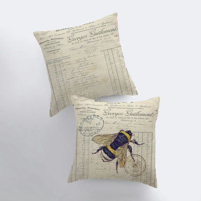 Honey Bee Throw Pillow