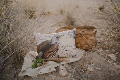 Brown Bird Throw Pillow