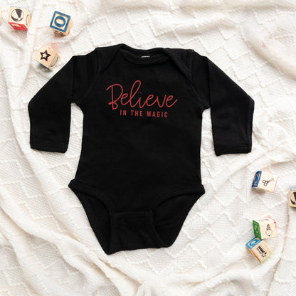 Believe In The Magic | Baby Long Sleeve Onesie by The Juniper Shop