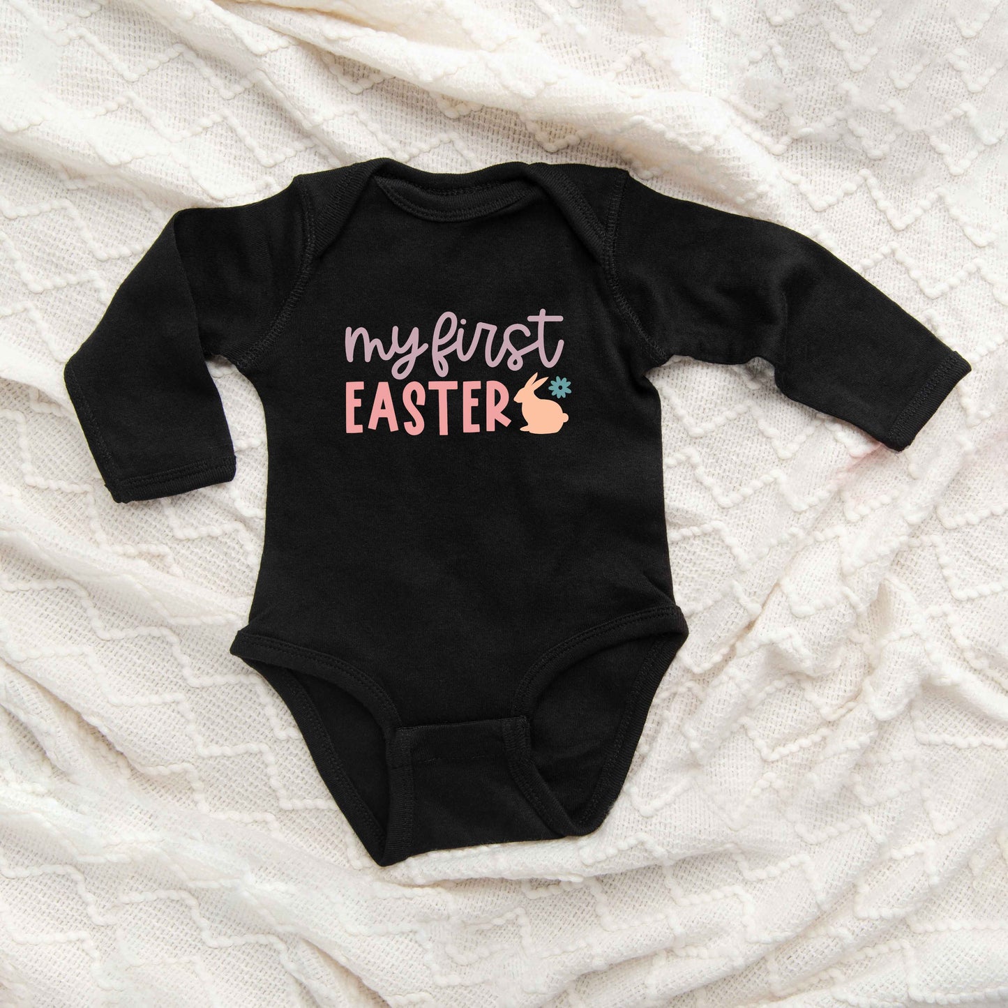 My First Easter Bunny Baby Long Sleeve Onesie