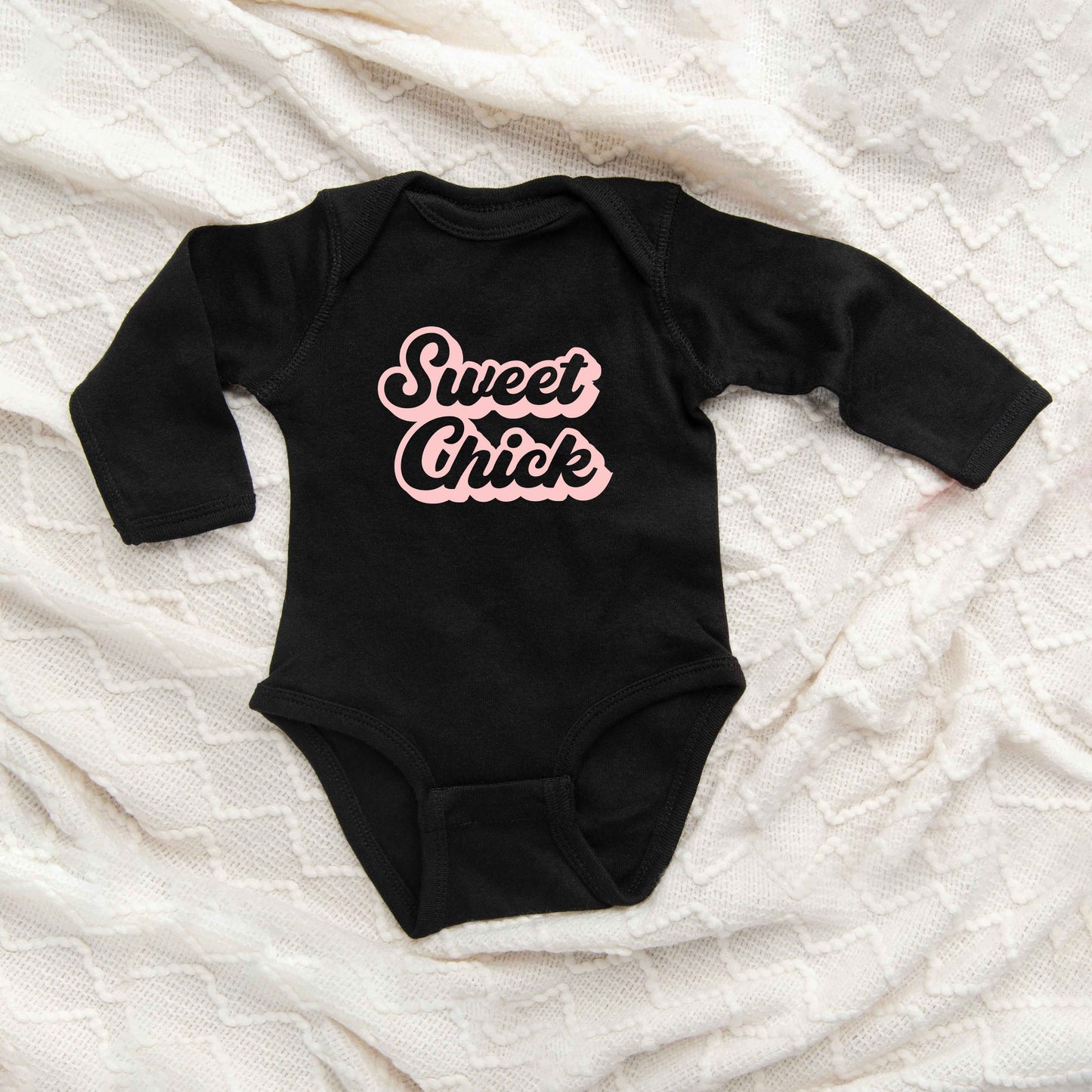Sweet Chick | Baby Long Sleeve Onesie by The Juniper Shop