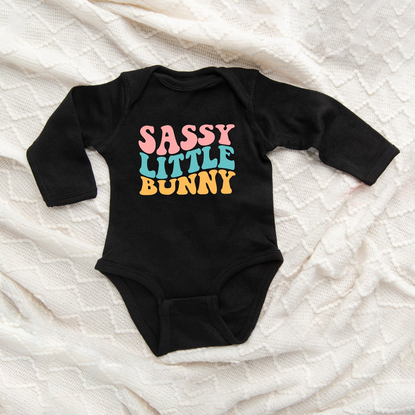 Sassy Little Bunny Baby Long Sleeve Onesie