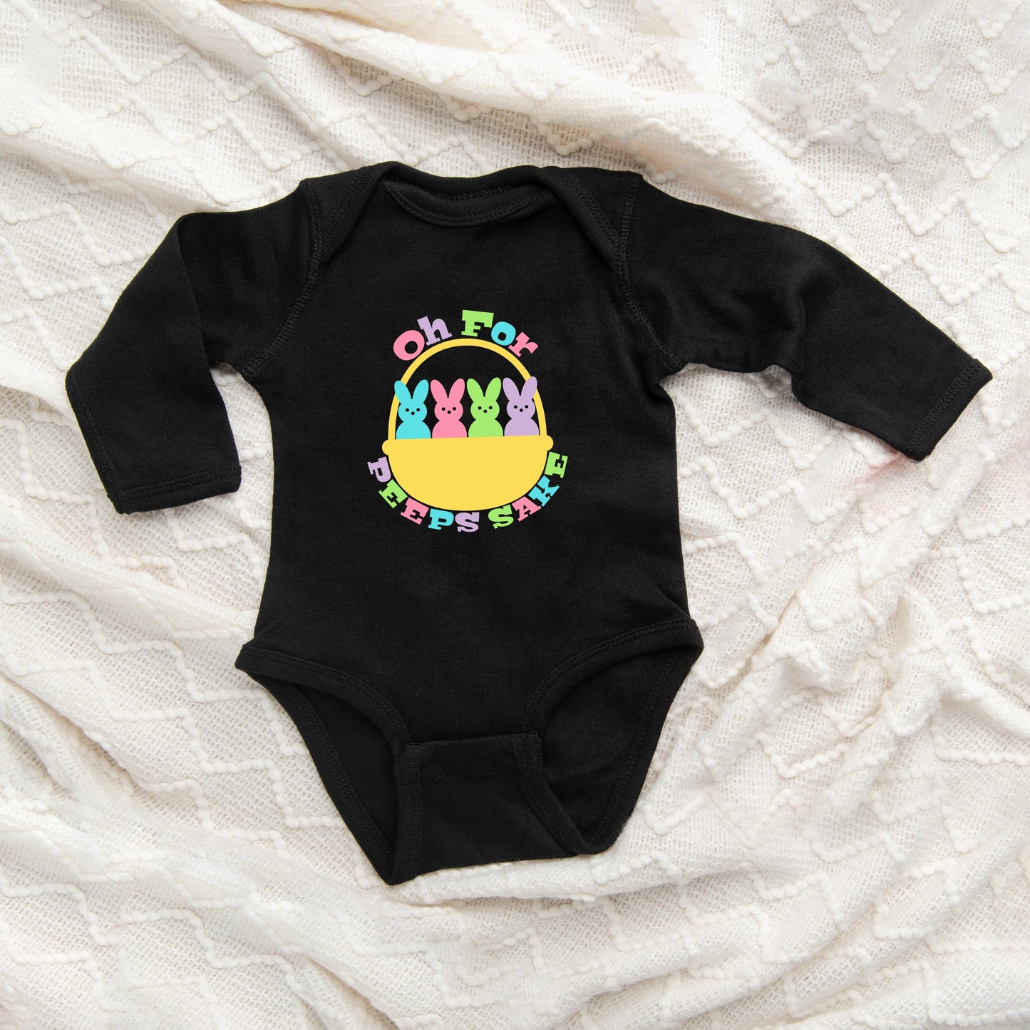 Oh For Peeps Sake Baby Long Sleeve Onesie