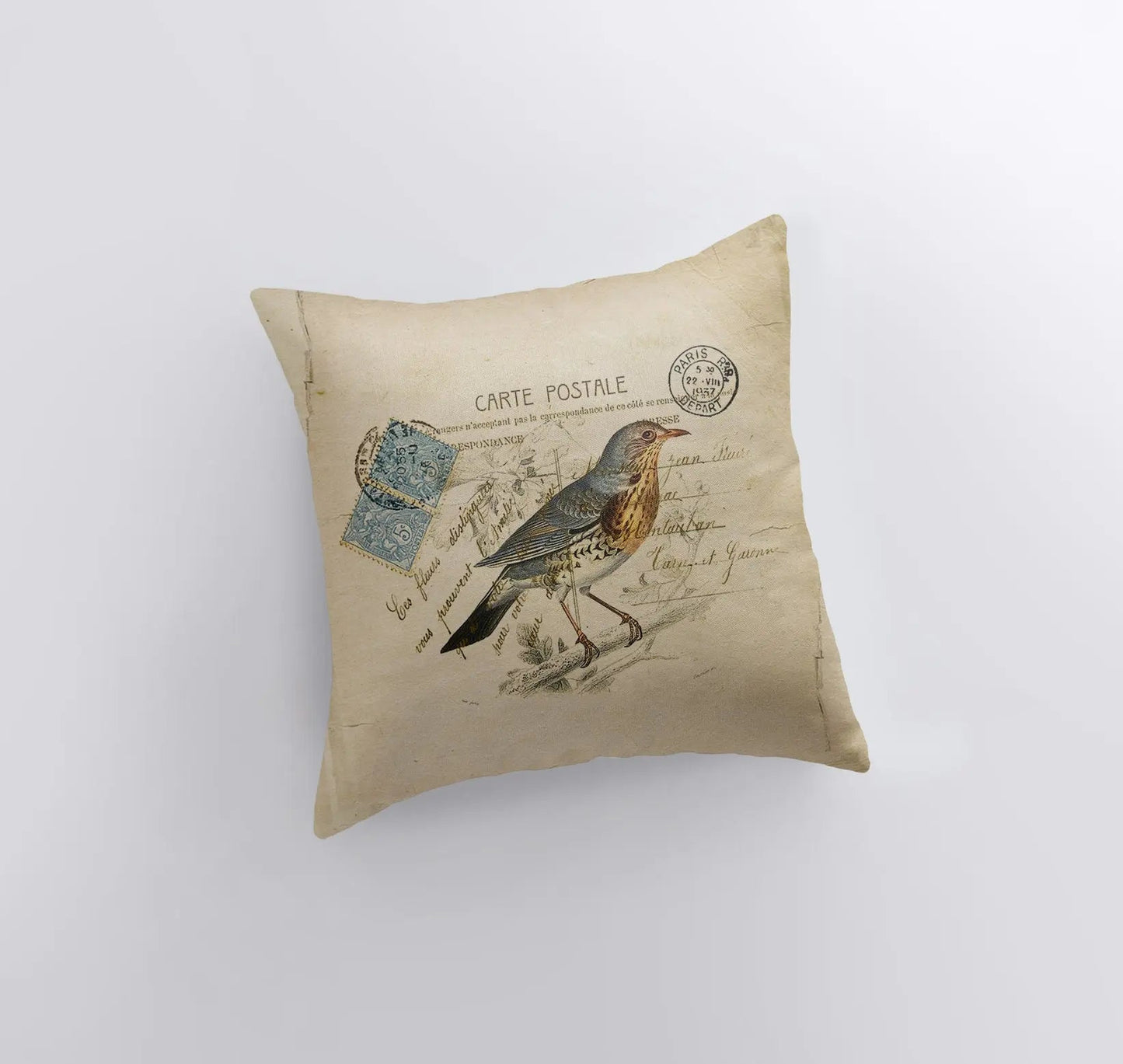 Blue Bird Throw Pillow