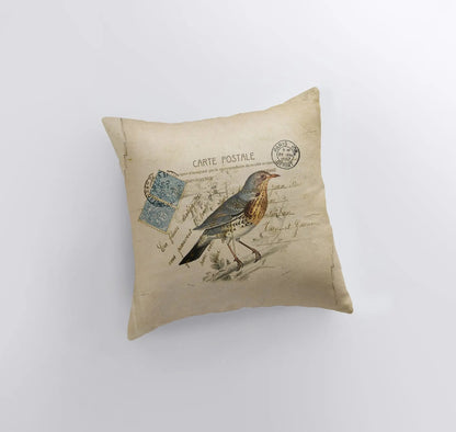 Blue Bird Throw Pillow