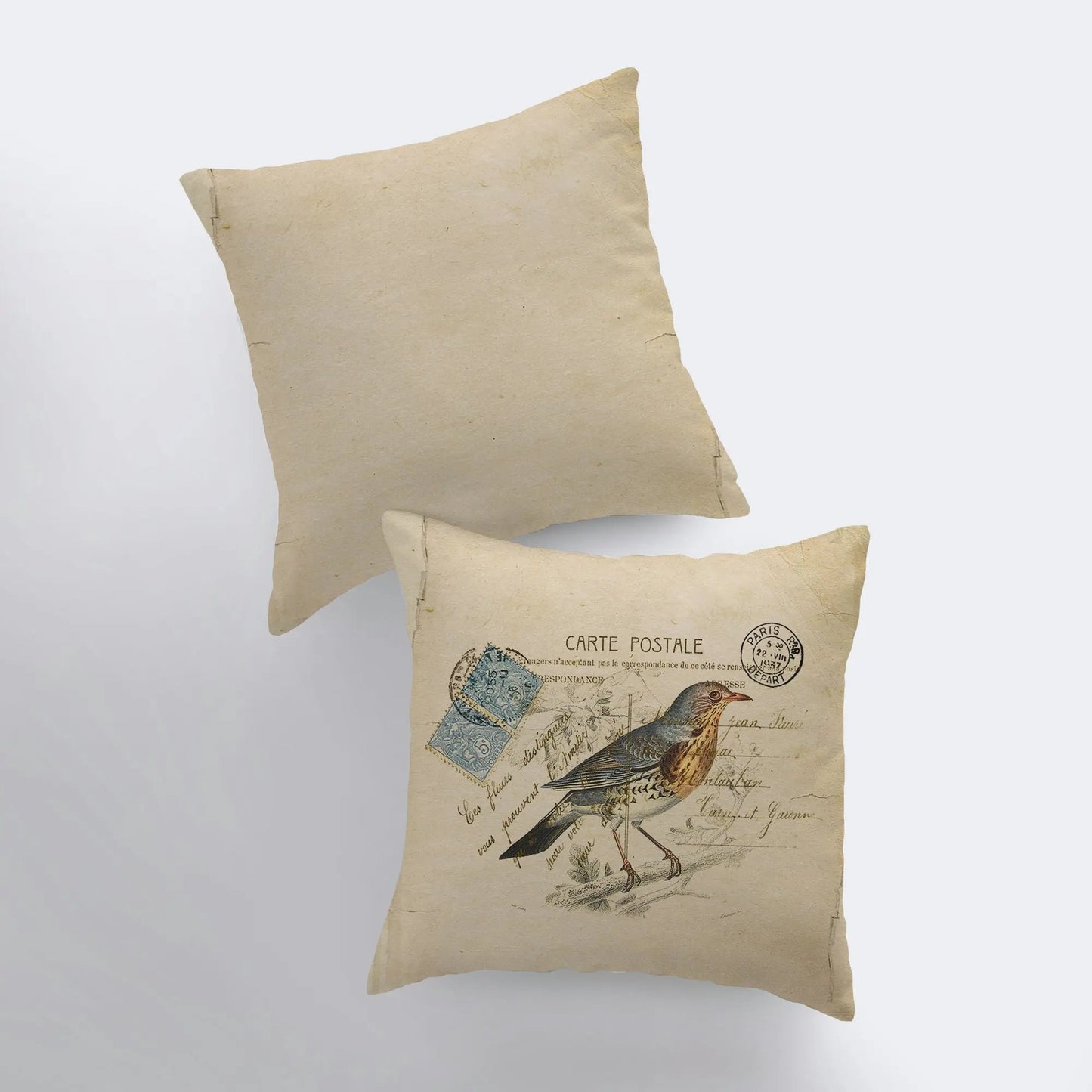 Blue Bird Throw Pillow