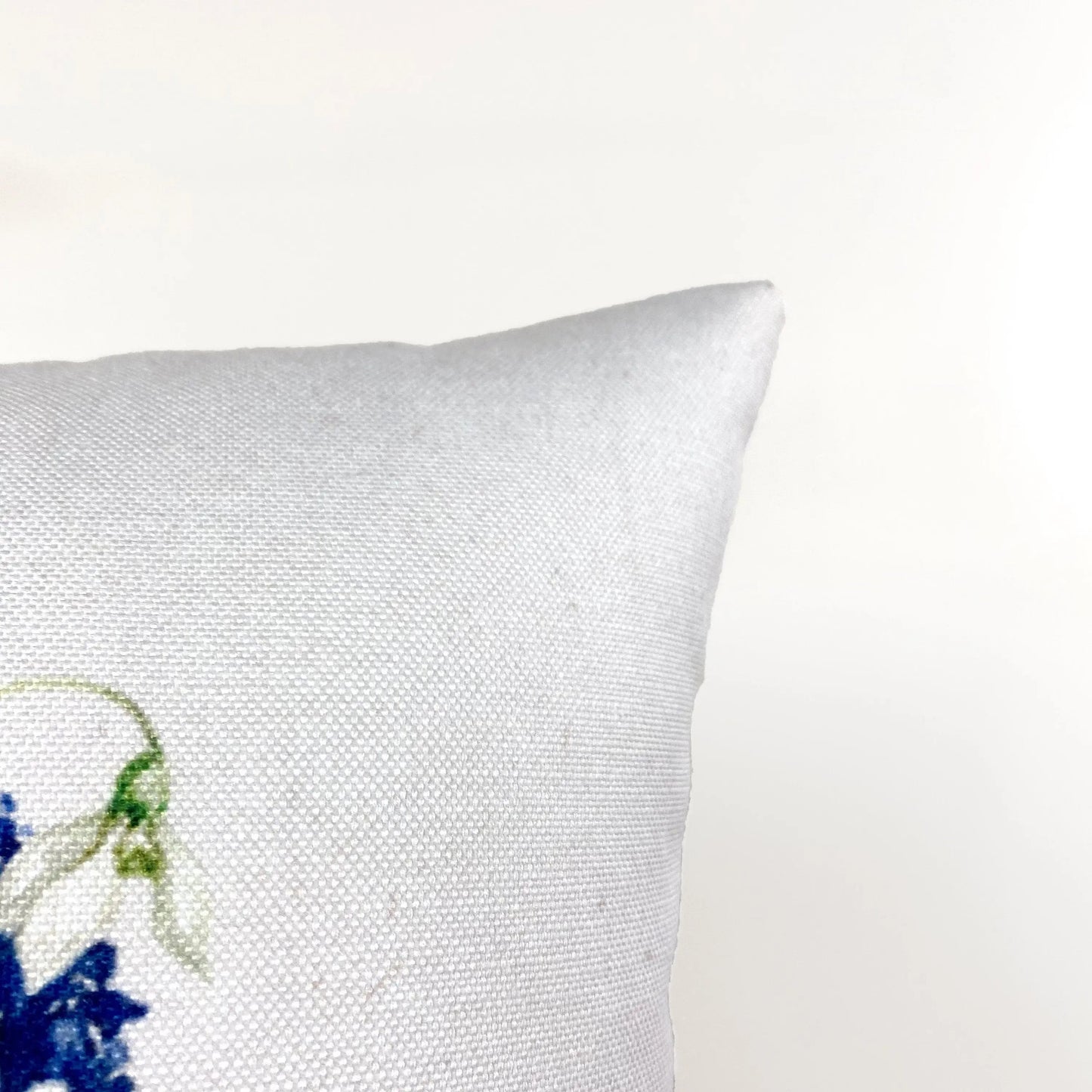 Blue Flower Pot Throw Pillow