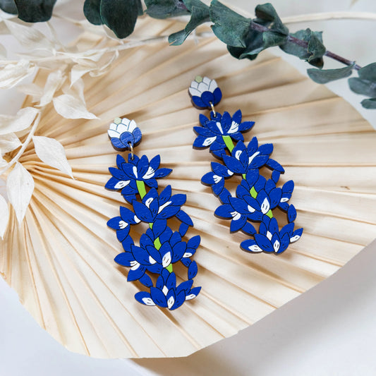 Bluebonnet Statement Earrings by LE CHIC MIAMI