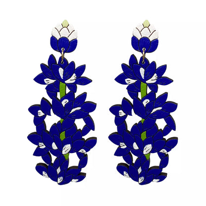 Bluebonnet Statement Earrings by LE CHIC MIAMI