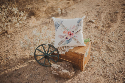 Boho Tomahawk Throw Pillow