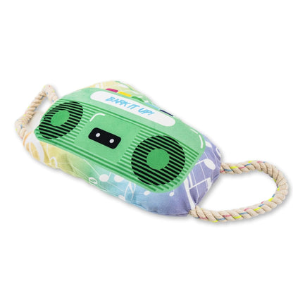 Retro Boombox Plush Dog Toy