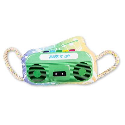 Retro Boombox Plush Dog Toy