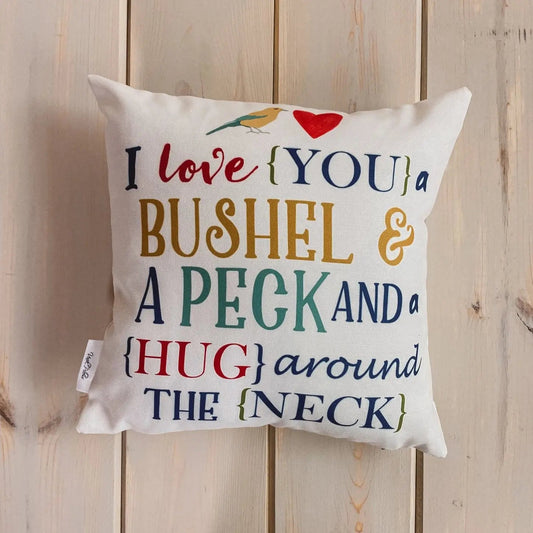 Bushel and a Peck Throw Pillow