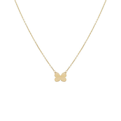 Butterfly Pendant Necklace 14K by By Adina Eden