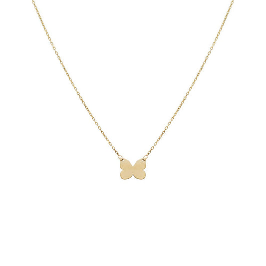 Butterfly Pendant Necklace 14K by By Adina Eden