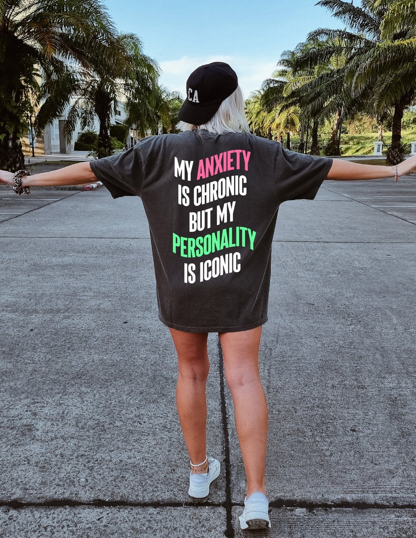 My Anxiety is Chronic Tee - Pepper