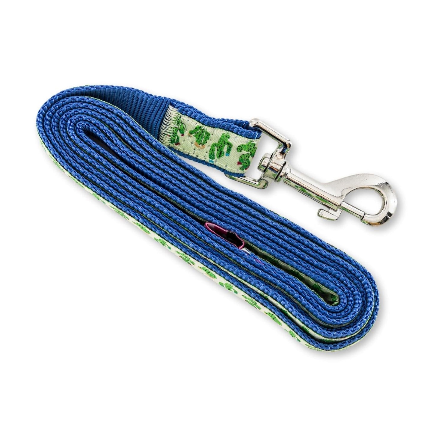 6ft Cactus Embroidered Nylon Dog Leash