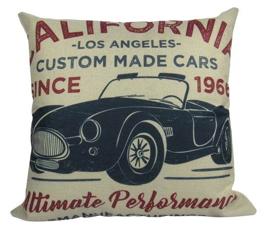 California Custom Cars Throw Pillow