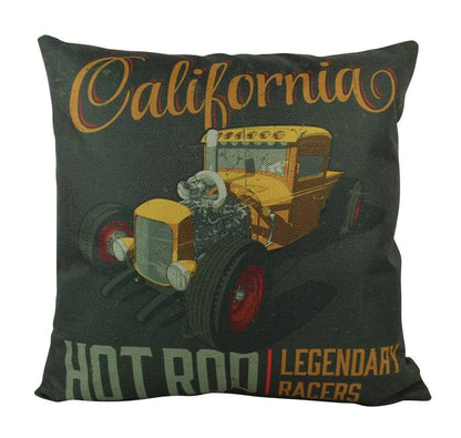 California Hot Rod Throw Pillow