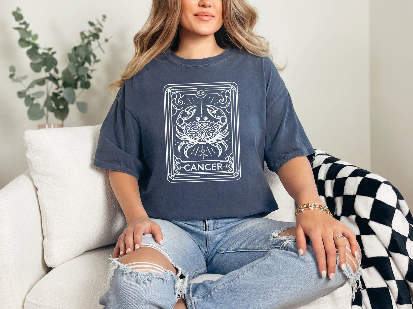 Zodiac Signs Tarot Card Graphic Tee by All The Right Perks LLC