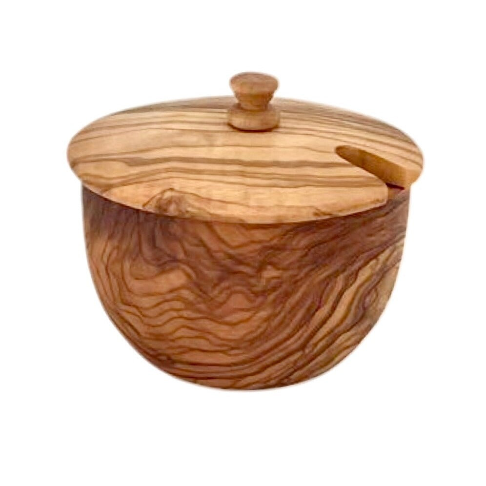 Mediterranean Olive Wood Canister by Choixe