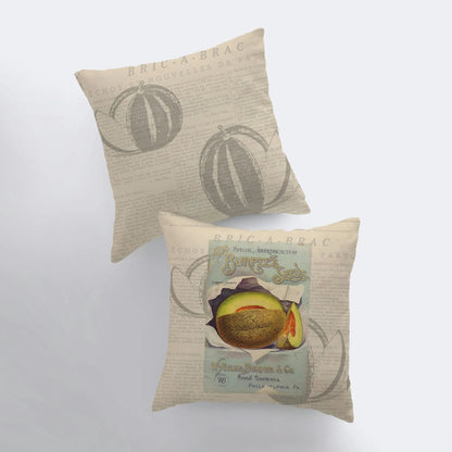 Cantaloupe Throw Pillow