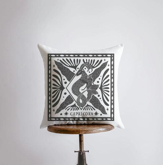 Capricorn Zodiac Throw Pillow