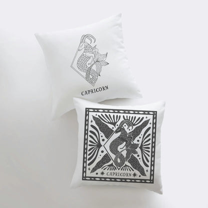 Capricorn Zodiac Throw Pillow