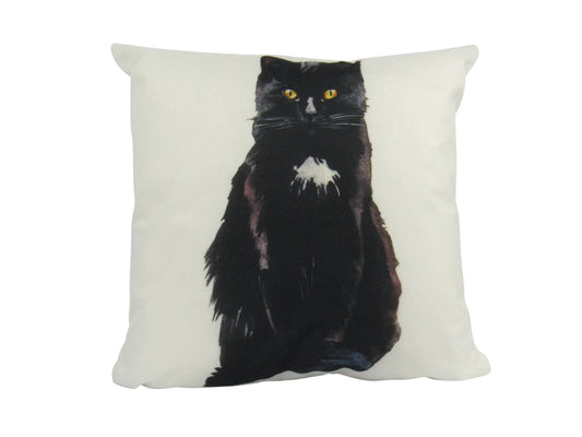 Black Cat Throw Pillow