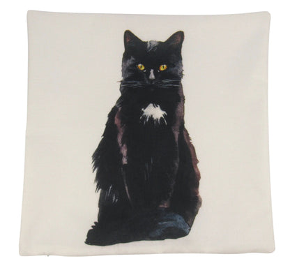 Black Cat Throw Pillow