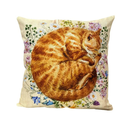 Ginger Cat Throw Pillow