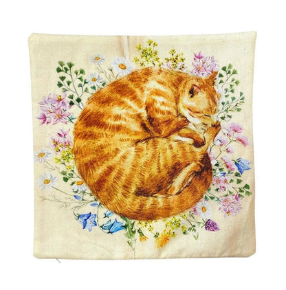 Ginger Cat Throw Pillow