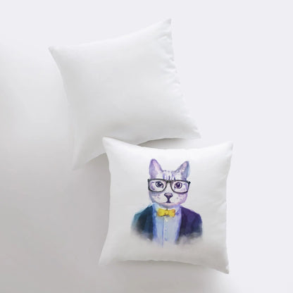 Cats Hipster Throw Pillow