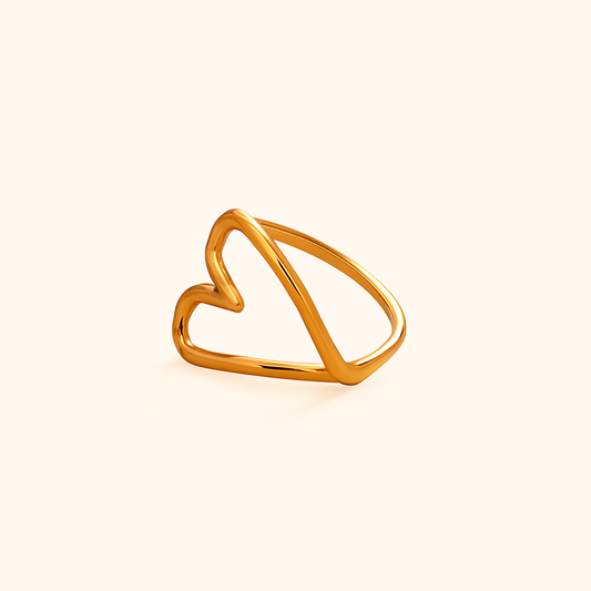 Outline Heart Ring