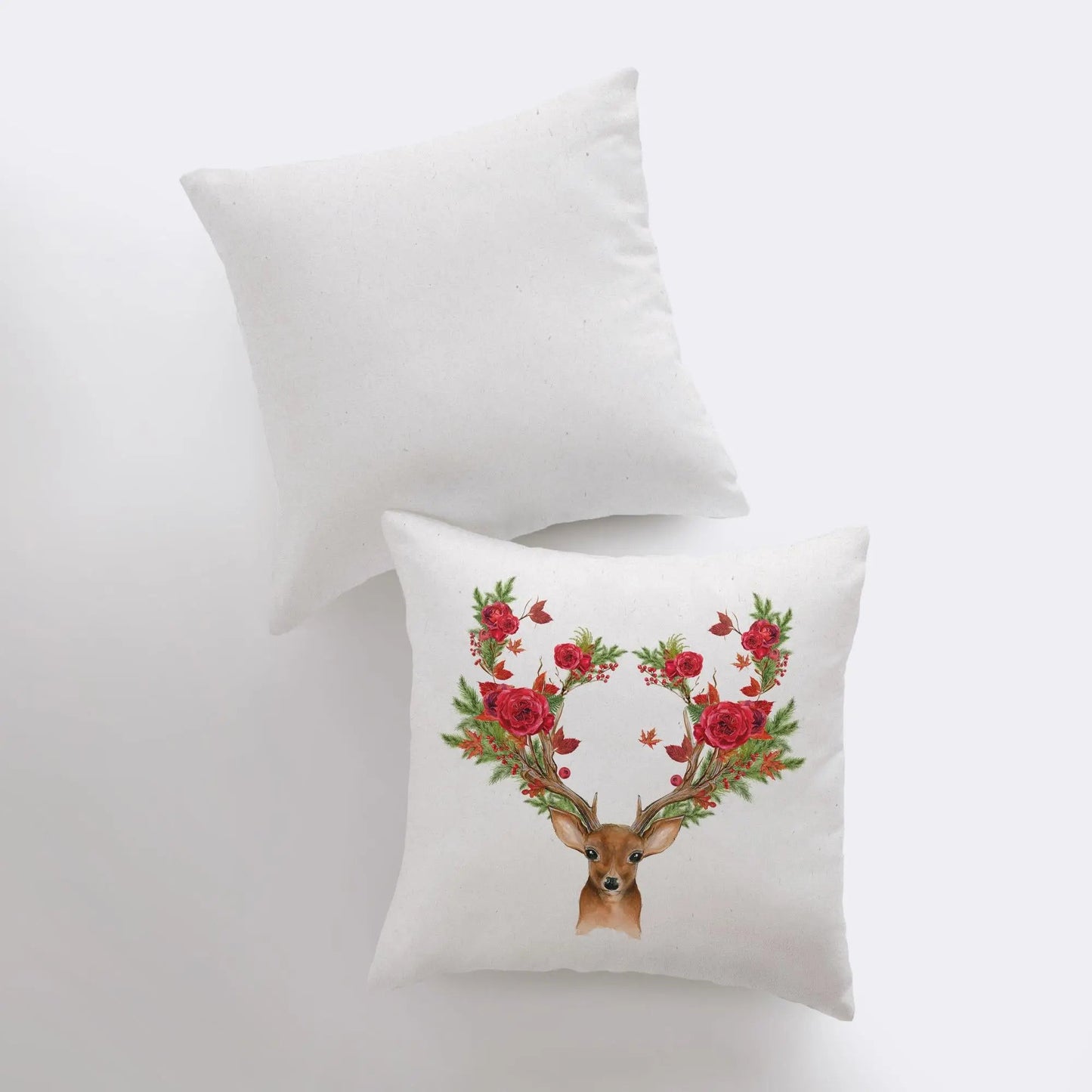 Christmas Deer Pillow Cover Throw Pillow