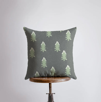 Christmas Trees Throw Pillow