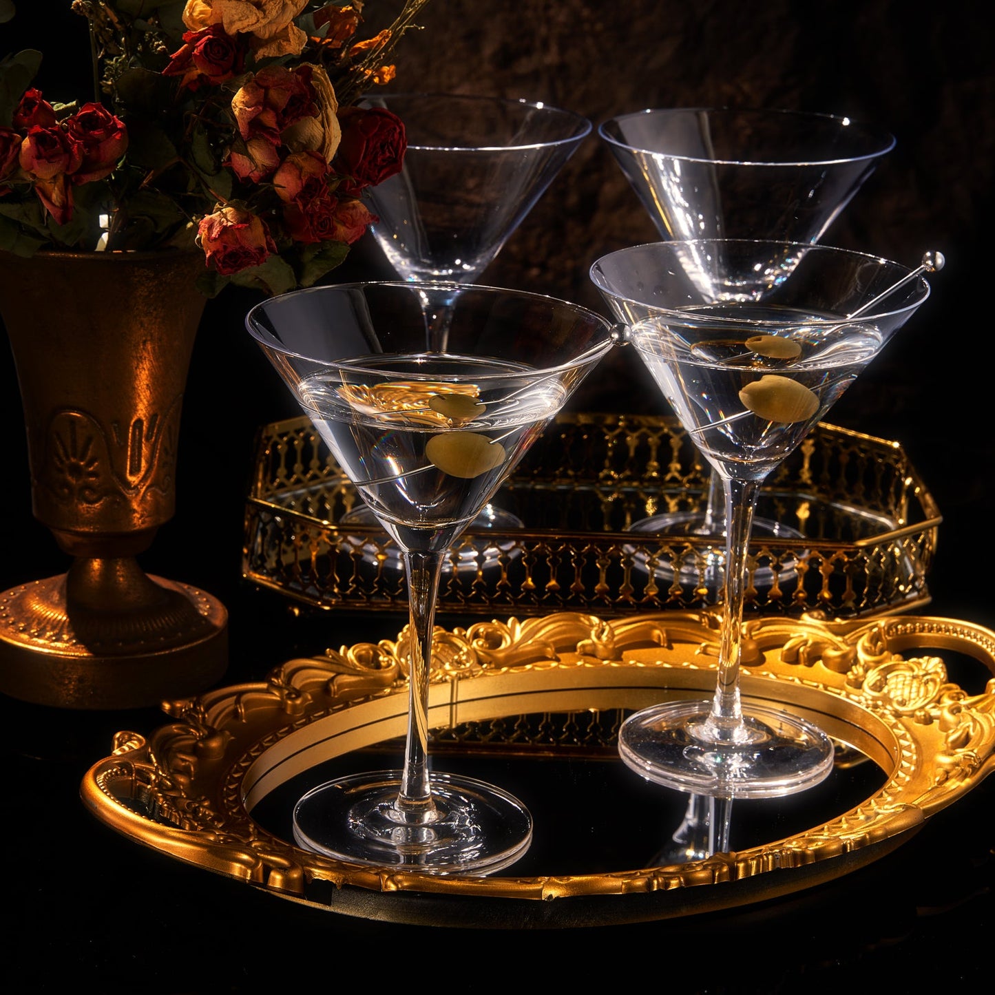 Crystal Martini Glass 10oz Set of 4