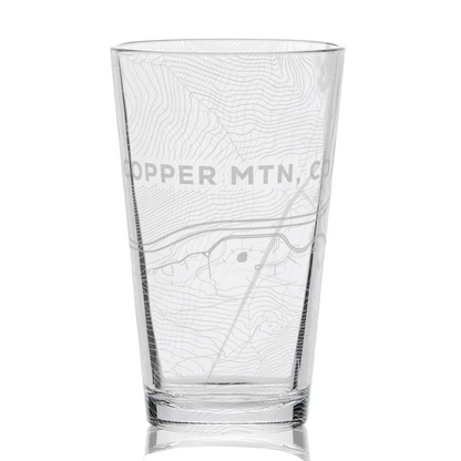 COPPER MTN, CO Pint Glass by Lumengrave