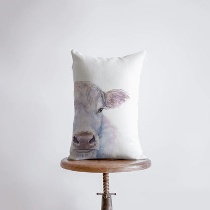 Cow Farmhouse Throw Pillow