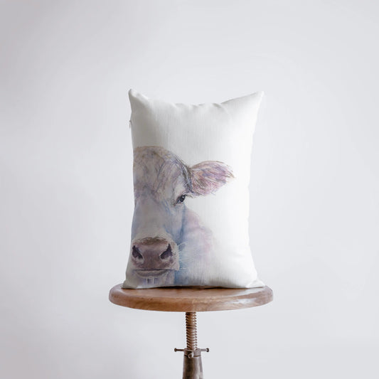 Cow Farmhouse Throw Pillow