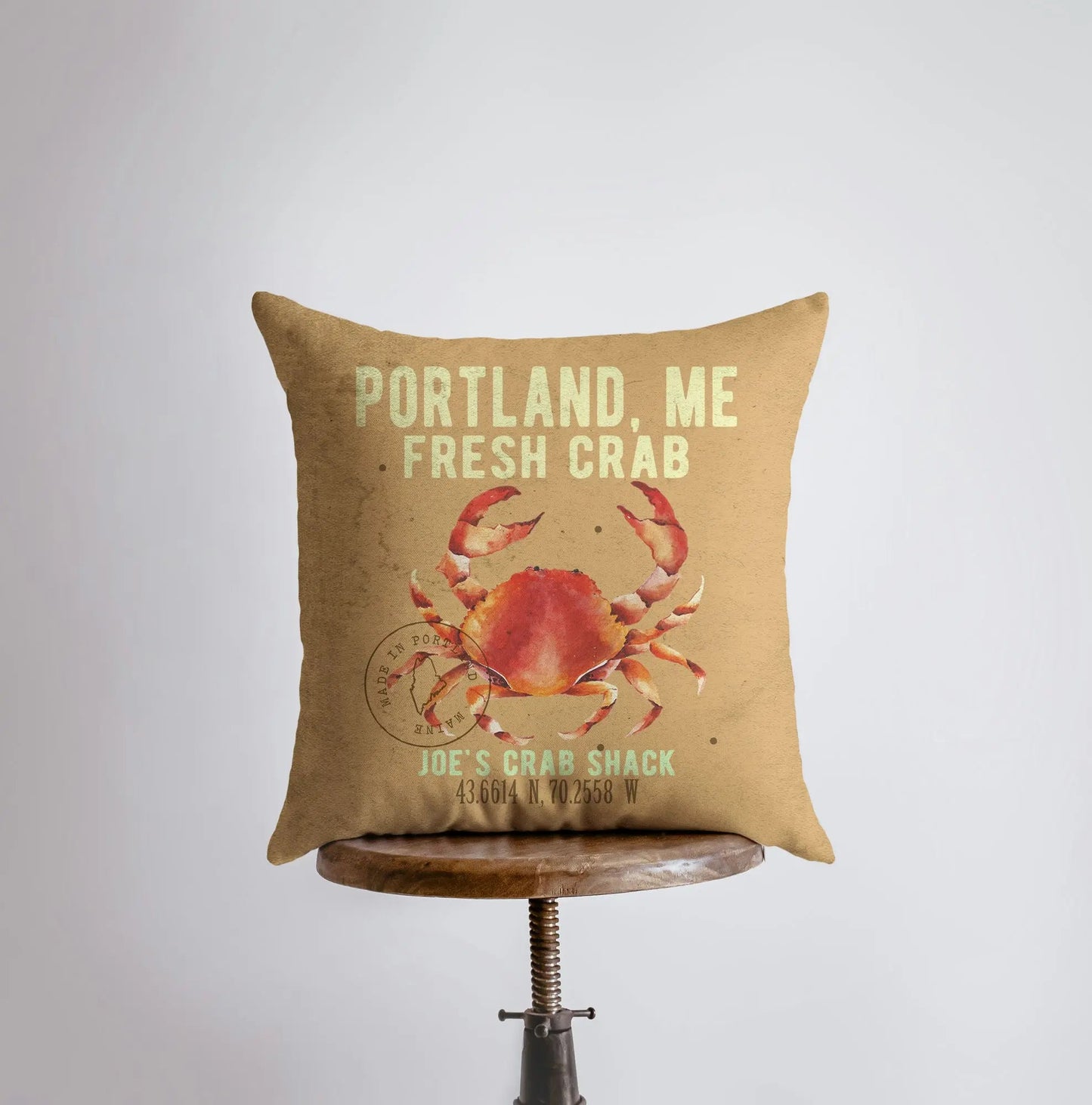 Crab Throw Pillow