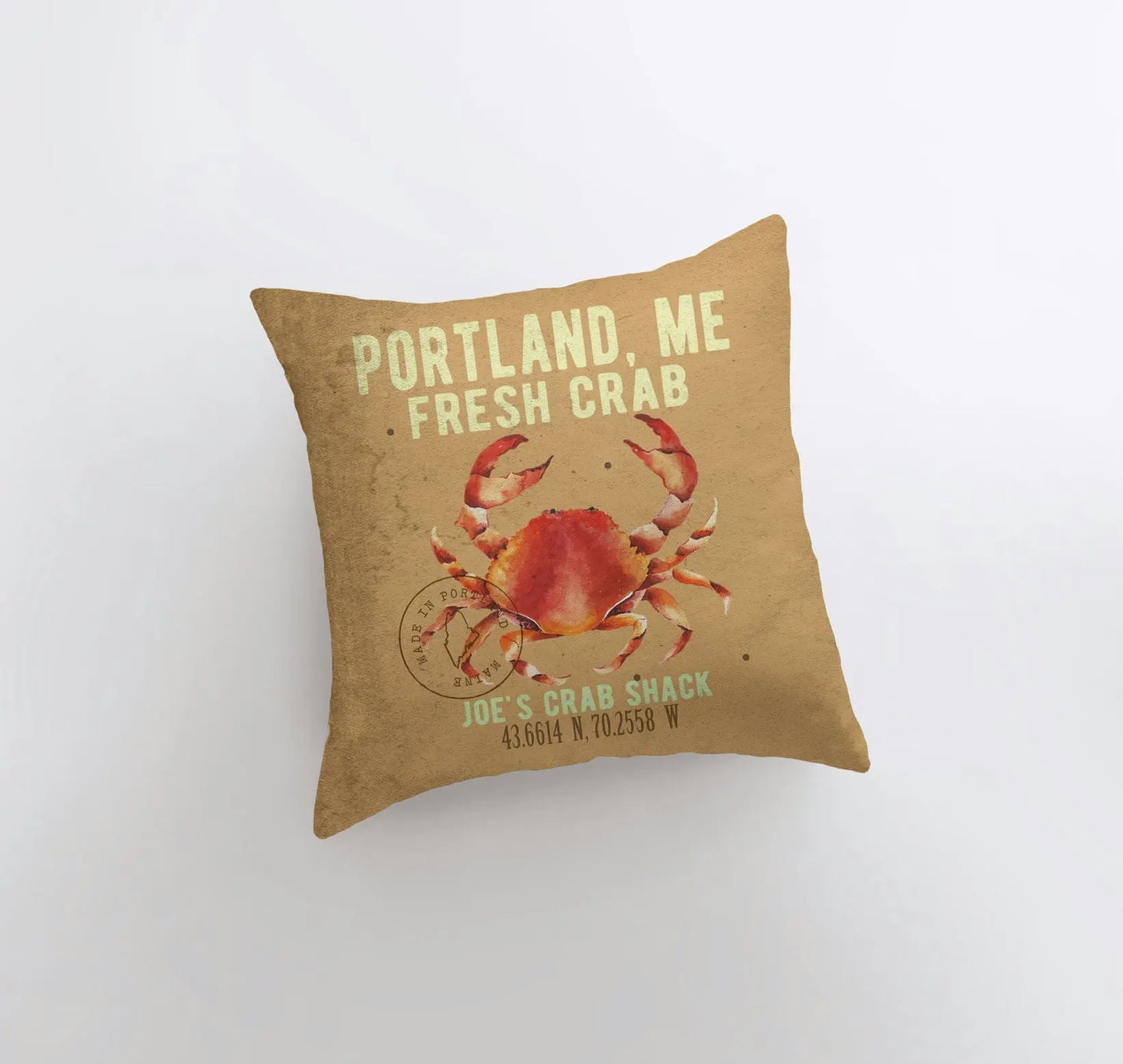 Crab Throw Pillow