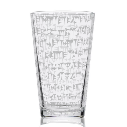 CUNEIFORM Pint Glass by Lumengrave