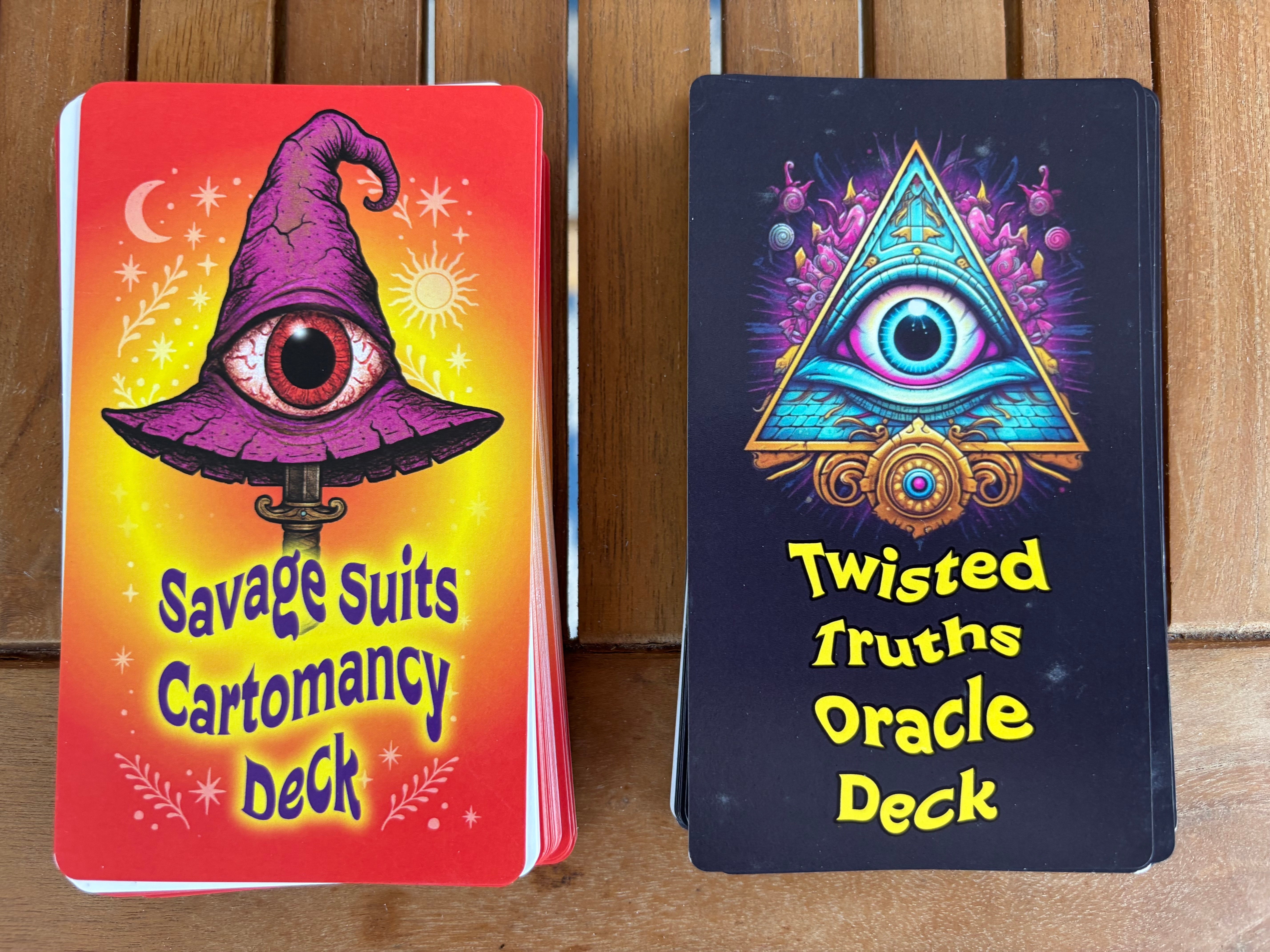 Savage Suits & Twisted Truths Cartomancy Deck Duo for Truth