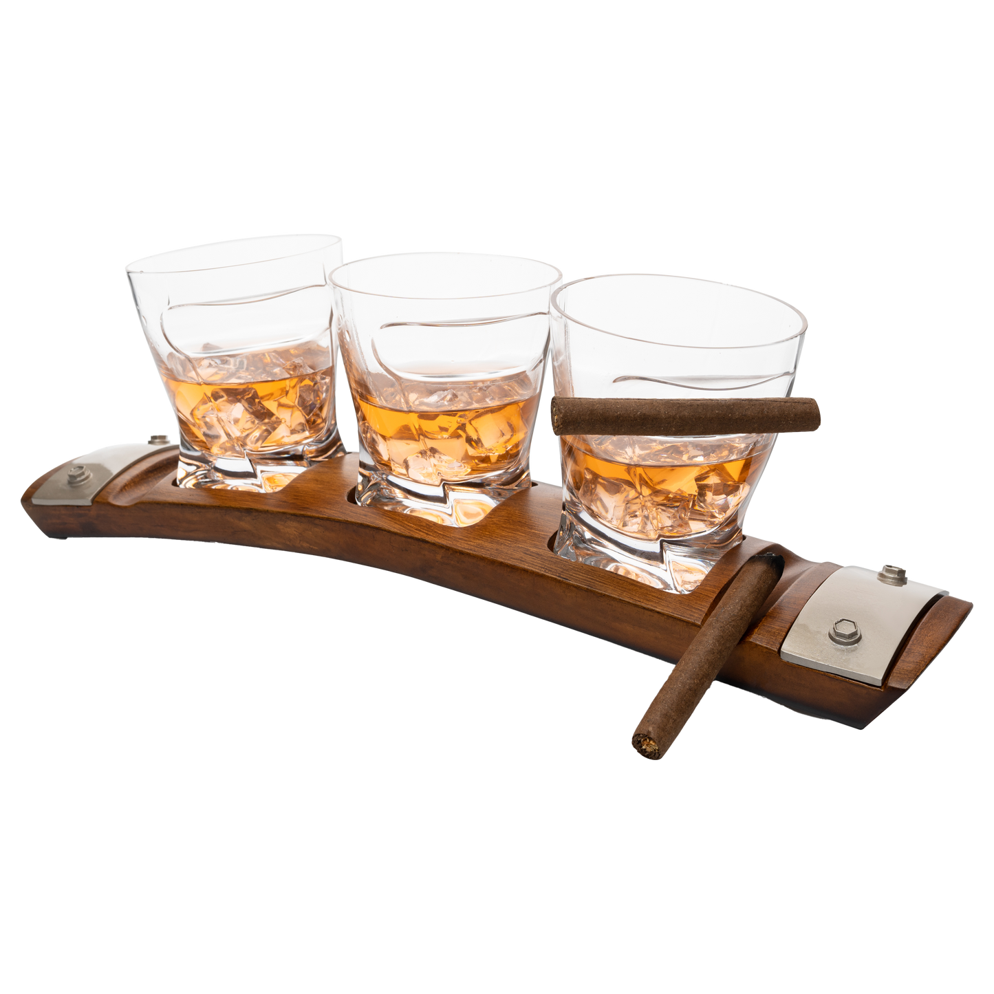 Cigar Whiskey Glass and Coaster Set