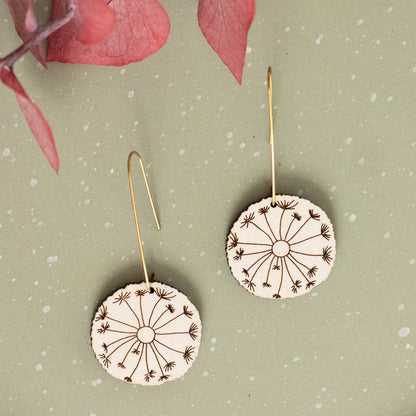 Dandelion Drop Earrings by LE CHIC MIAMI