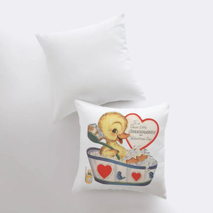 Dear Granddaughter on Valentines Throw Pillow