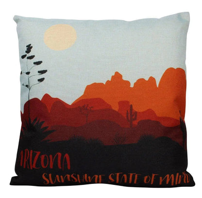 Desert Art Throw Pillow